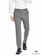 Banana Republic Mens Monogram Gray Pinstripe Wool Suit Pant Size 34w 36l Tall - Medium Gray Heather