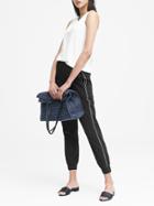 Banana Republic Womens Performance-stretch Side-stripe Jogger Pant Black Size Xs
