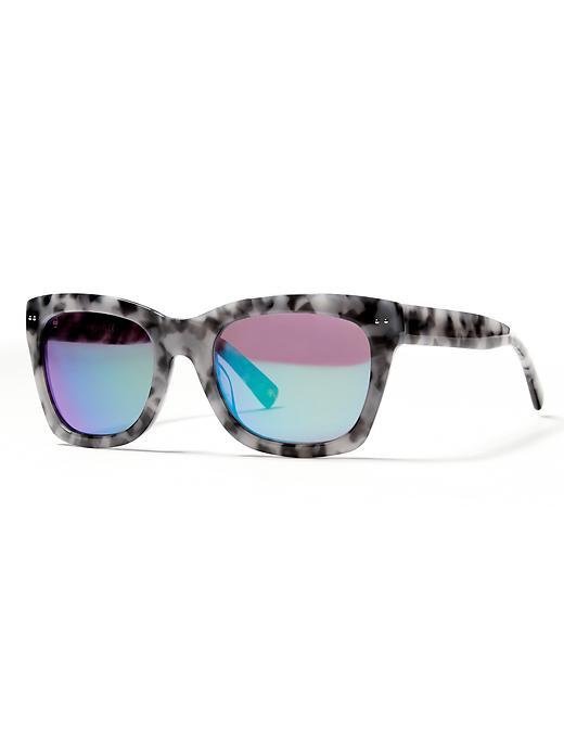 Banana Republic Margaux Sunglasses Size One Size - Gray Tortoise