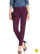 Banana Republic Womens Factory Sloan Fit Slim Ankle Pant Size 0 - Purple Fig