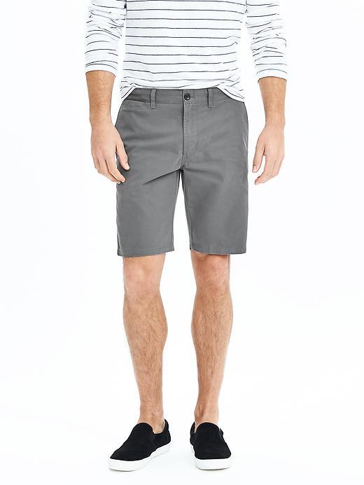 Banana Republic Mens Aiden Slim Cotton Short Size 28w - Gray Texture