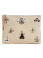 Banana Republic Jeweled Bug Pouch Size One Size - Natural