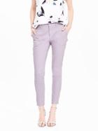 Banana Republic New Sloan Fit Garment Dye Utility Ankle Pant Size 0 Petite - Lilac