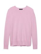 Banana Republic Womens Cashmere Crew-neck Sweater Lilac Blush Pink Size S