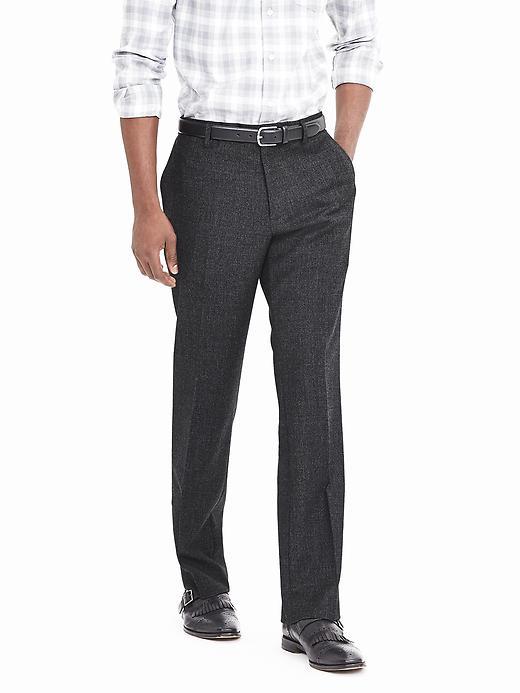 Banana Republic Mens Classic Fit Charcoal Flannel Dress Pant Size 32w 36l Tall - Dark Charcoal