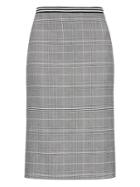 Banana Republic Womens Petite Plaid Pencil Skirt With Vented Sides Plaid Size 2