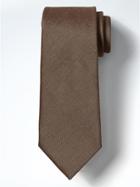 Banana Republic Mens Silk Linen Nanotex Tie Light Brown Size One Size