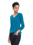 Banana Republic Merino Sweater Vee - Teal