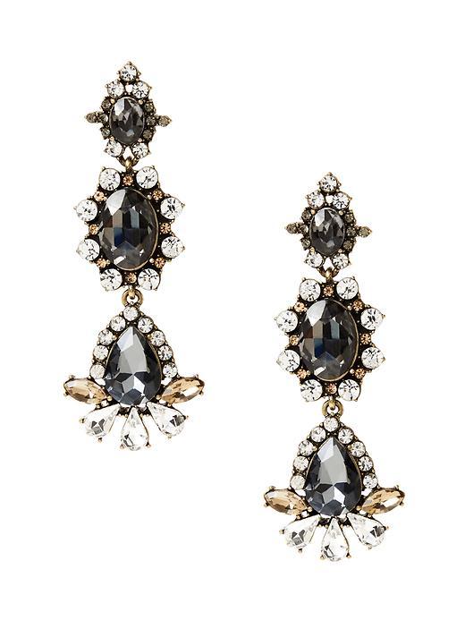 Banana Republic Linear Drop Earring Size One Size - Brass