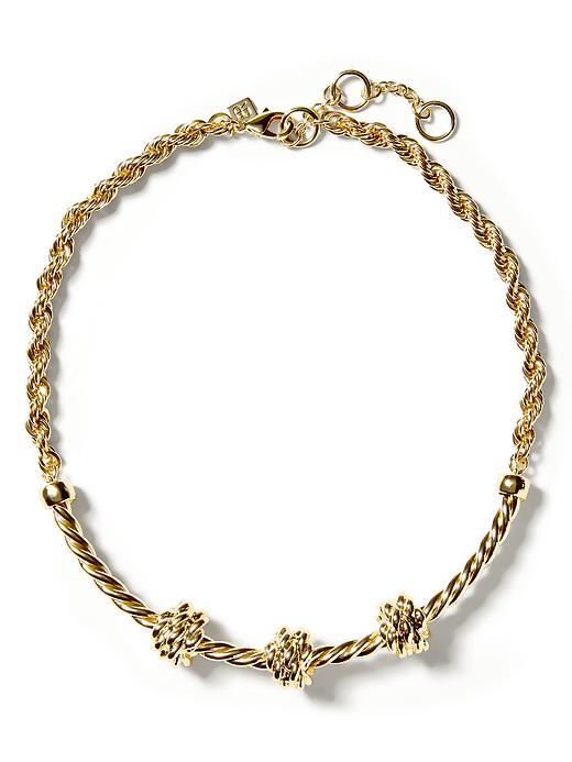 Banana Republic Knot Rope Necklace Size One Size - Gold