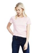 Banana Republic Womens Supima Cotton Crew Neck Top - Pink Dogwood