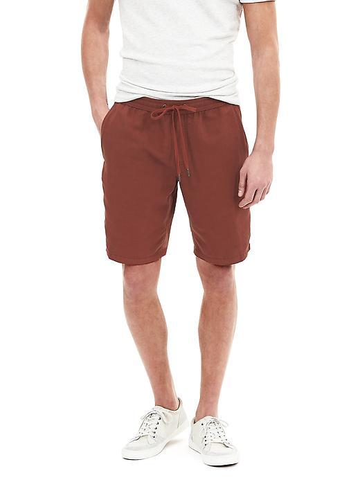 Banana Republic Mens Aiden Slim Linen Cotton Drawstring Short Size 28w - Muir Wood