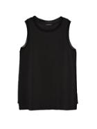 Banana Republic Womens Rib-knit Trim Tank Black Size Xxl