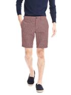 Banana Republic Mens Aiden Slim Gingham Cotton Short Size 28w - Red
