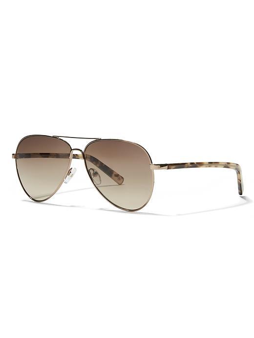 Banana Republic Leighton Sunglasses Size One Size - Almond