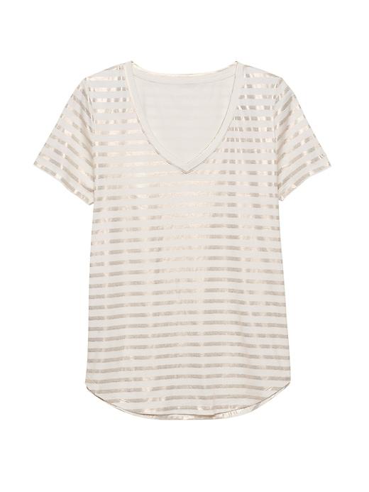 Banana Republic Petite Supima Cotton V-neck T-shirt