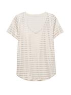 Banana Republic Petite Supima Cotton V-neck T-shirt
