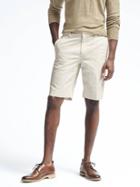 Banana Republic Mens Heritage Side Buckle Short - Transition Cream