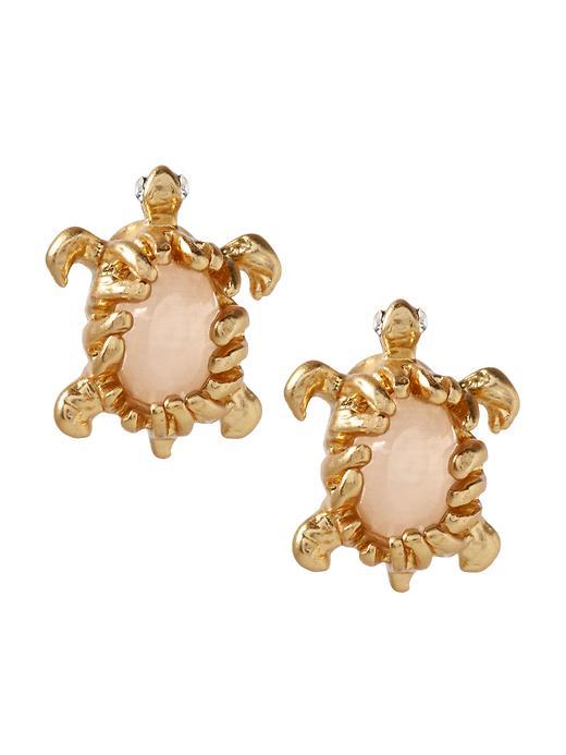 Banana Republic Turtle Stud Earring Size One Size - Gold