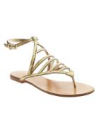 Banana Republic Rhone Metallic Sandal Size 10 - Pale Gold