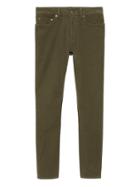 Banana Republic Mens Skinny Brushed Traveler Pant Rich Olive Green Size 26w