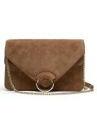 Banana Republic Brown Italian Suede Accordion Bag Size One Size - Biscotti