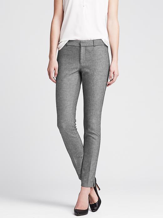 Banana Republic Womens Sloan Fit Charcoal Slim Ankle Pant Size 0 Regular - Charcoal