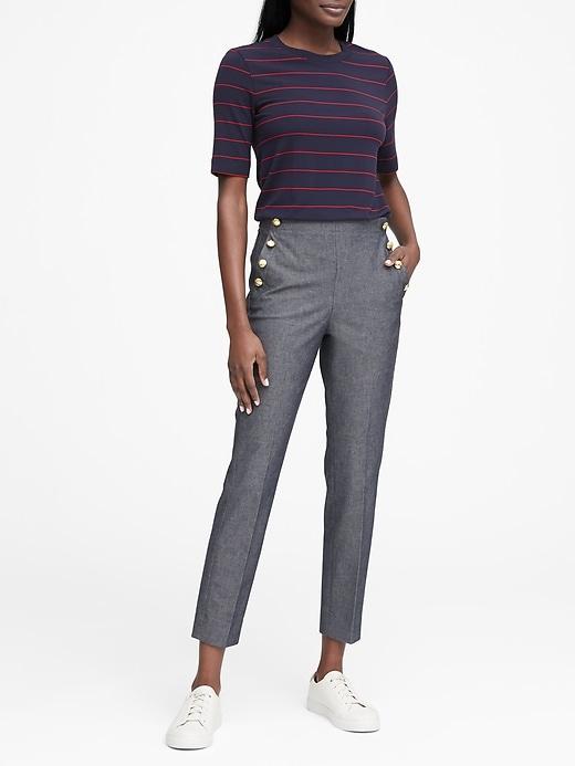 Banana Republic High-rise Chambray Sailor Pant