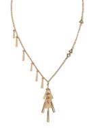 Banana Republic Triangle Y Necklace Size One Size - Brass