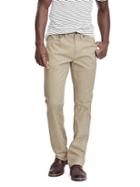 Banana Republic Mens Straight Stretch Chino Pant - Graham Cracker