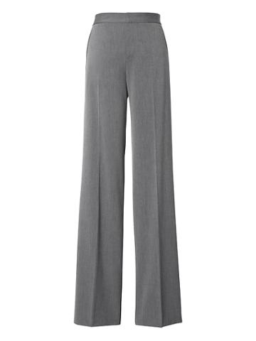 Banana Republic Womens Blake Wide Leg-fit Heathered Pant Dark Gray Size 2