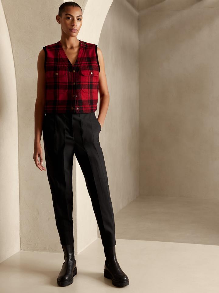 Nevita Plaid Vest