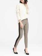 Banana Republic Womens Devon Legging-fit Side-stripe Ankle Pant Gray Size 0