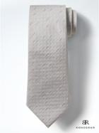 Banana Republic Monogram Textured Geo Silk Nanotex Tie - Gray