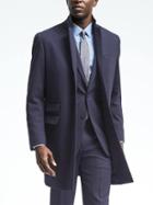 Banana Republic Mens Knit Topcoat - Navy
