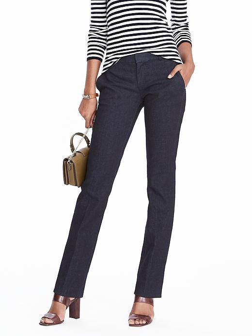 Banana Republic Logan Fit Denim Pant Size 0 Petite - Rinse