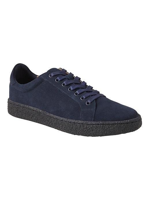 Banana Republic Mens Otis Crepe Sole Sneaker - Night Sky