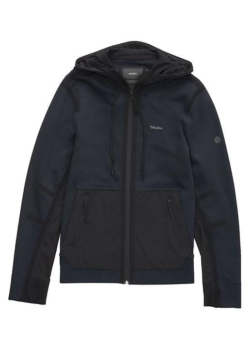Banana Republic Mens Isaora   Water-repellent Hoodie Navy Size M