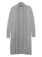 Banana Republic Womens Italian Superloft Duster Cardigan Sweater Heather Gray Size M