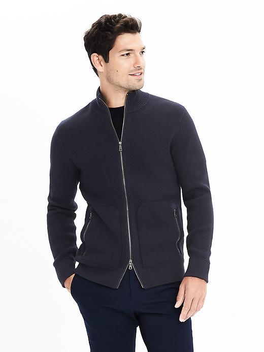 Banana Republic Mens Milano Track Jacket Size M - Navy