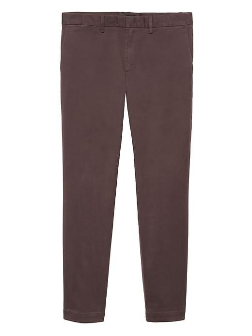 Banana Republic Mens Br X Kevin Love   Fulton Skinny Garment Dyed Chino Pant Beet Root Red Size 29w