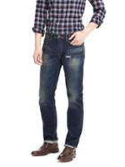 Banana Republic Mens Straight Rugged White Oak Selvedge Jean Indigo Size 30w