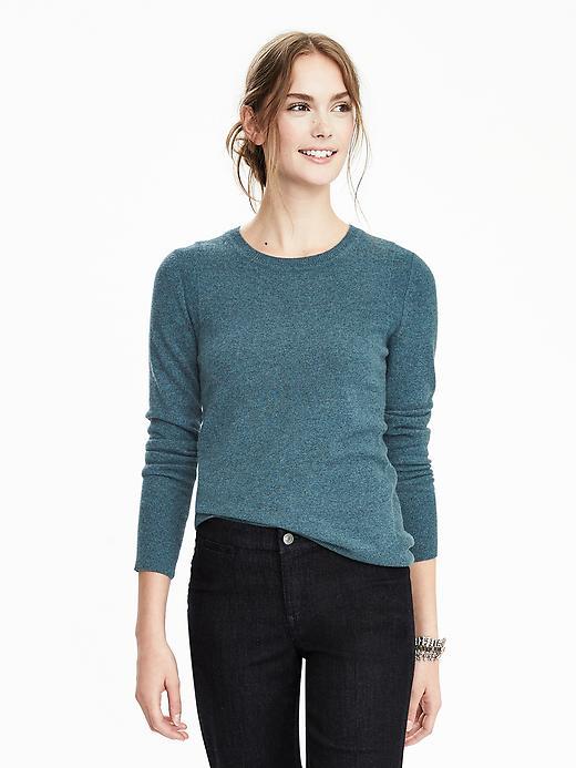 Banana Republic Womens Todd &amp; Duncan Cashmere Crew Pullover Size Xl - Deep Sea Green