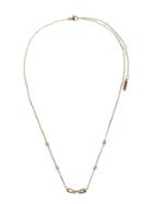 Banana Republic Womens Everyday Luxuries 14k Gold-plated Cz Link Necklace Gold Size One Size