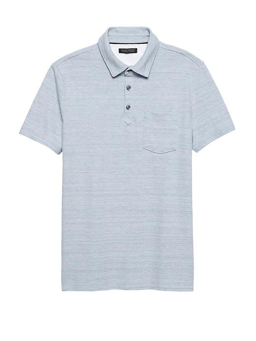 Banana Republic Mens Don';t-sweat-it Polo Shirt Light Blue Size Xs
