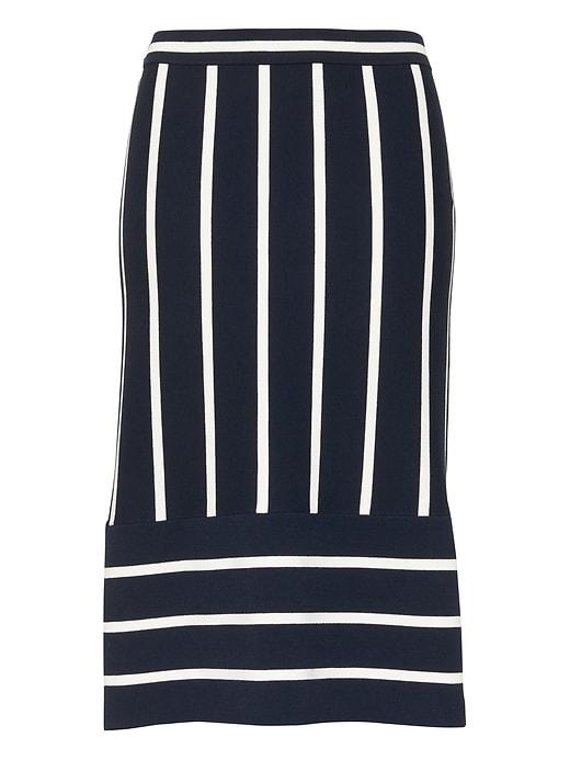 Banana Republic Stripe Knit Pencil Skirt