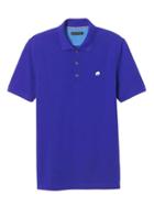 Banana Republic Mens Solid Pique Polo - Dreamy Royal