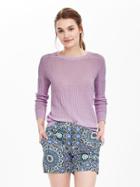 Banana Republic Womens Textured Lightweight Pullover Size L - Lilac