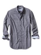 Banana Republic Mens Slim Fit Custom 078 Wash Gingham Shirt Size L Tall - Preppy Navy