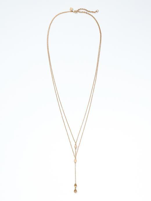 Banana Republic Gold Coin Necklace - Gold